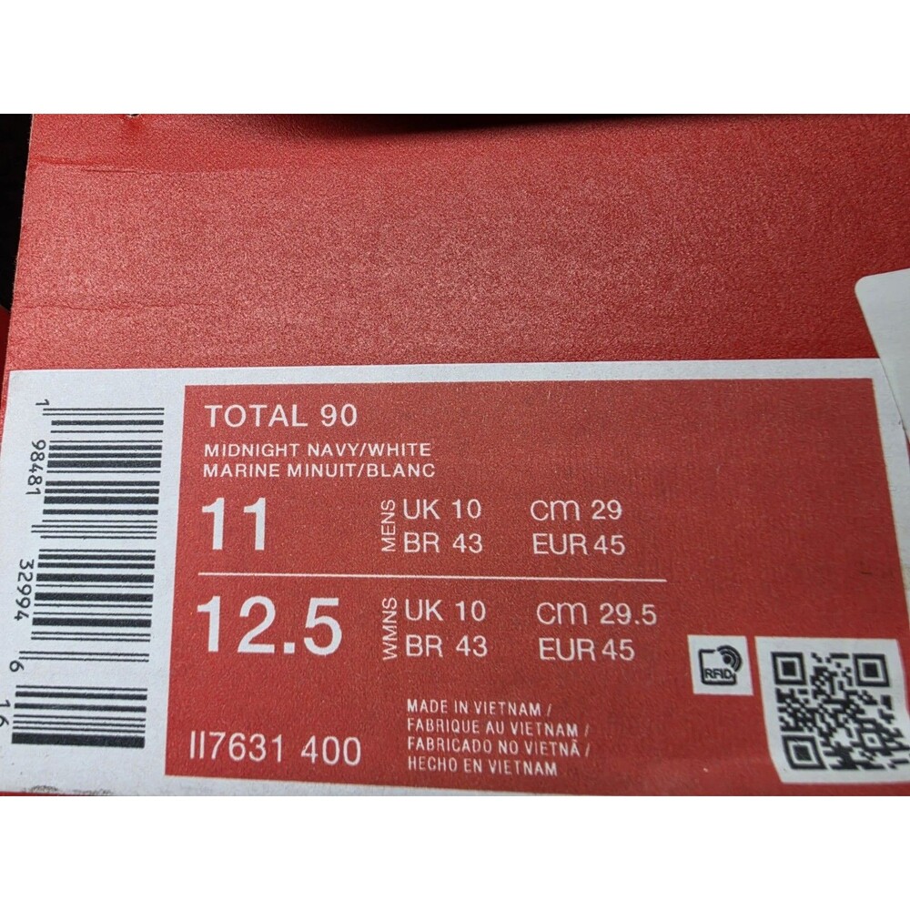 Nike Total 90 3 SP USA Men’s Low Top Lace-Up Sneaker Red/Blue/White Size 11 MEN - Picture 7 of 7